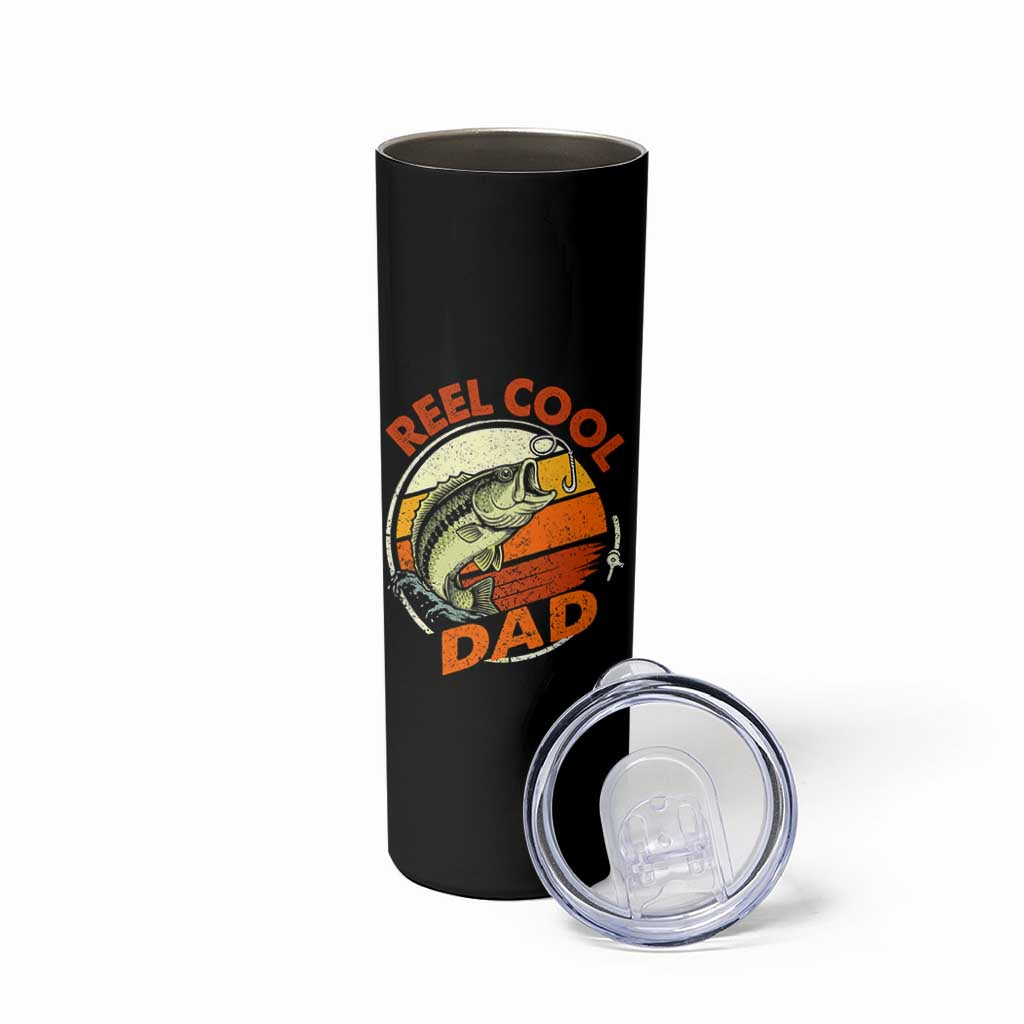 Reel Cool Dad Skinny Tumbler Funny Fathers Day Fishing Lover Fisherman TS10 Print Your Wear