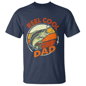 Reel Cool Dad T Shirt Funny Fathers Day Fishing Lover Fisherman TS10 Navy Print Your Wear