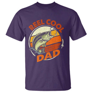 Reel Cool Dad T Shirt Funny Fathers Day Fishing Lover Fisherman TS10 Purple Print Your Wear