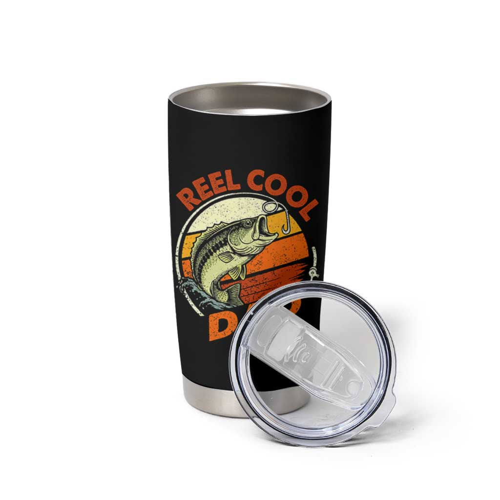 Reel Cool Dad Tumbler Cup Funny Fathers Day Fishing Lover Fisherman TS10 Print Your Wear