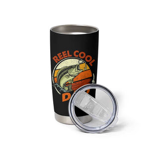 Reel Cool Dad Tumbler Cup Funny Fathers Day Fishing Lover Fisherman TS10 Print Your Wear