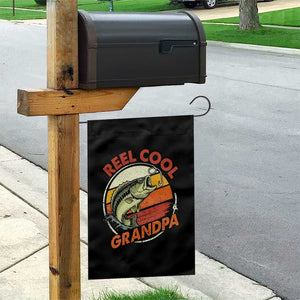 Reel Cool Grandpa Garden Flag Funny Fathers Day Dada Fishing Lover Fisherman TS10 Print Your Wear