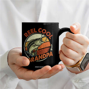 Reel Cool Grandpa Coffee Mug Funny Fathers Day Dada Fishing Lover Fisherman TS10 Print Your Wear