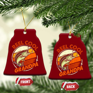 Reel Cool Grandpa Ceramic Ornament Funny Fathers Day Dada Fishing Lover Fisherman TS10 Print Your Wear