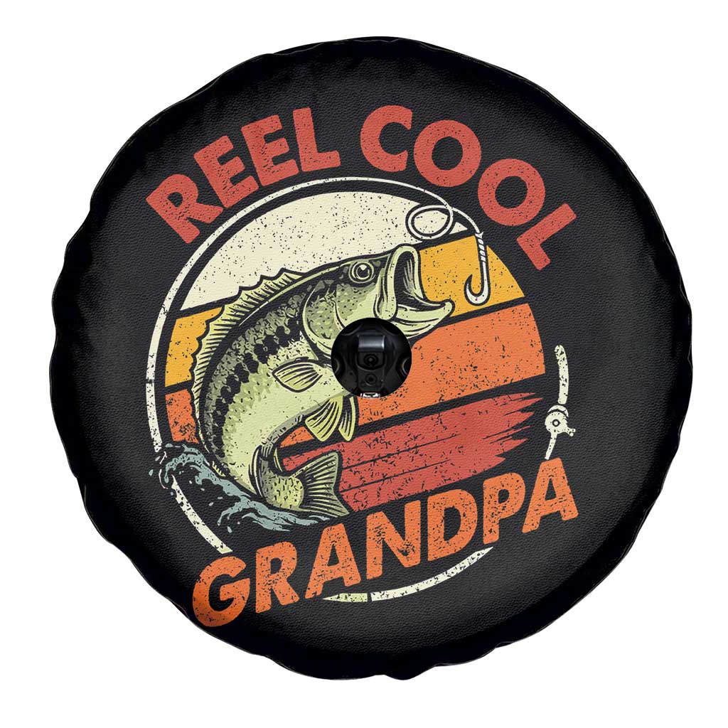 Reel Cool Grandpa Spare Tire Cover Funny Fathers Day Dada Fishing Lover Fisherman TS10 Print Your Wear