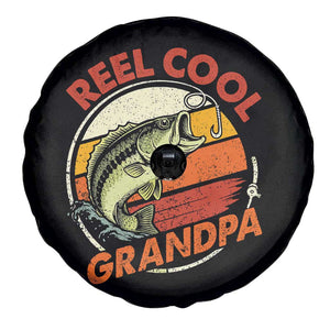 Reel Cool Grandpa Spare Tire Cover Funny Fathers Day Dada Fishing Lover Fisherman TS10 Print Your Wear