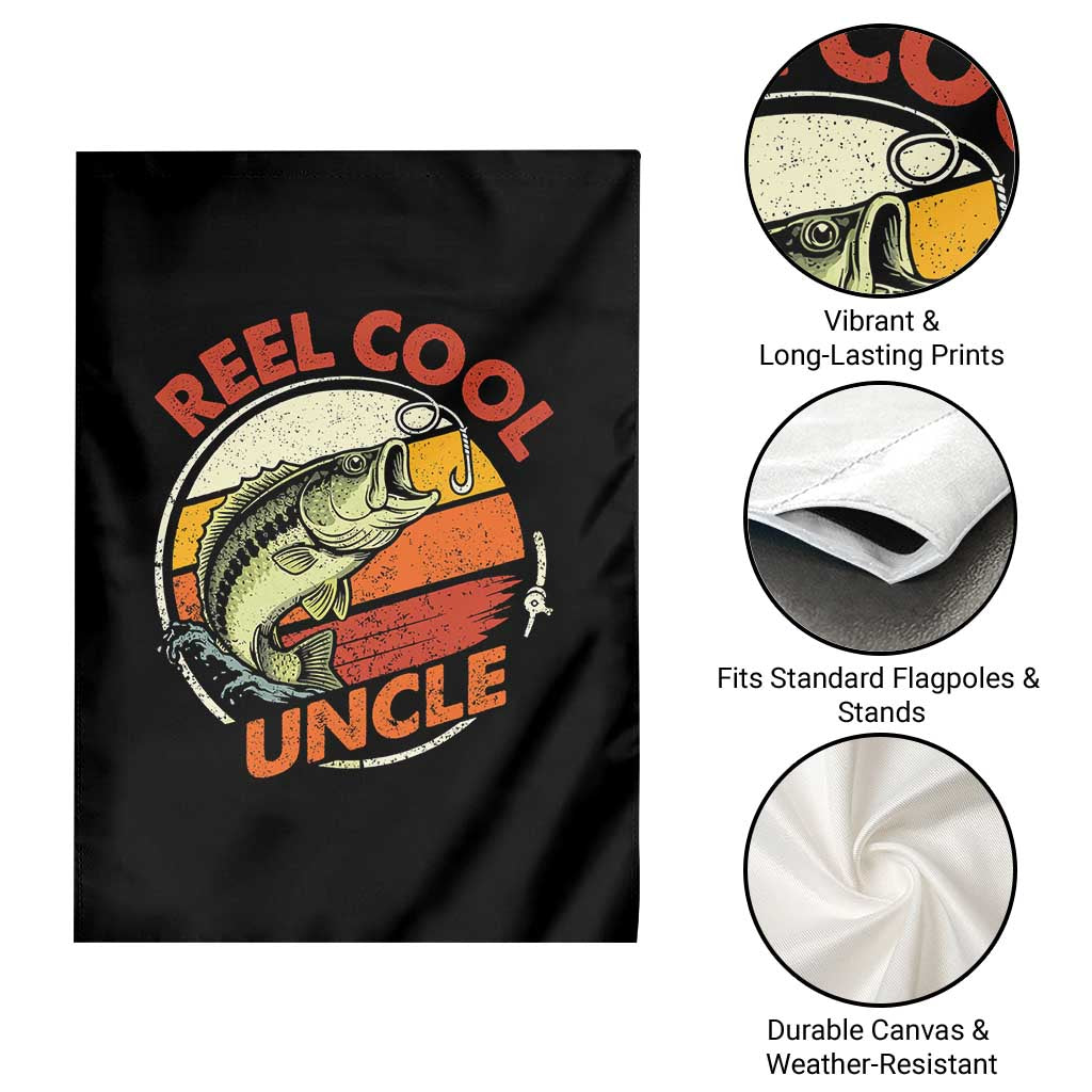 Uncle Fishing Garden Flag Reel Cool Uncle Funny Fathers Day Fisherman TS10 Print Your Wear