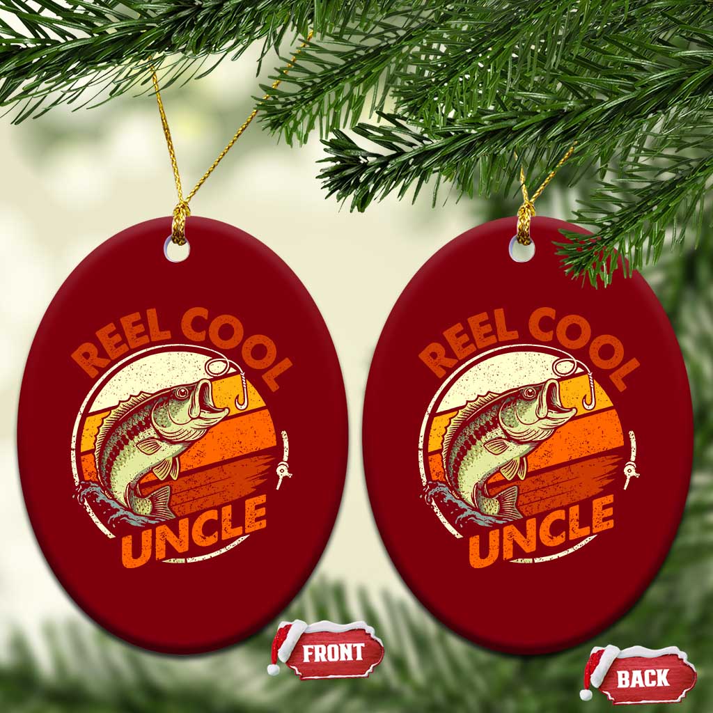 Uncle Fishing Ceramic Ornament Reel Cool Uncle Funny Fathers Day Fisherman TS10 Print Your Wear