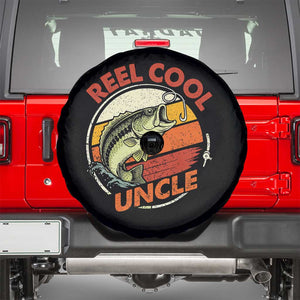 Uncle Fishing Spare Tire Cover Reel Cool Uncle Funny Fathers Day Fisherman TS10 Black Print Your Wear