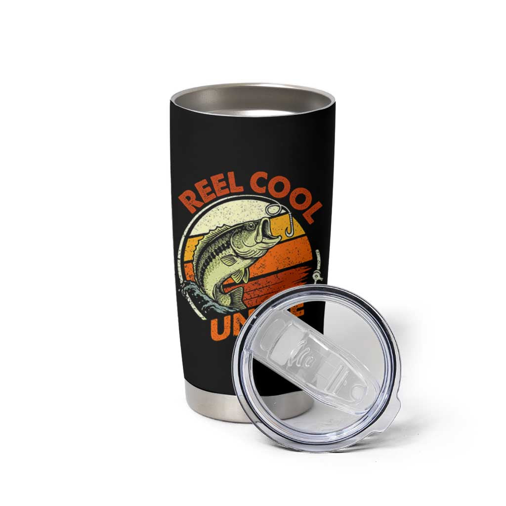 Uncle Fishing Tumbler Cup Reel Cool Uncle Funny Fathers Day Fisherman TS10 Print Your Wear