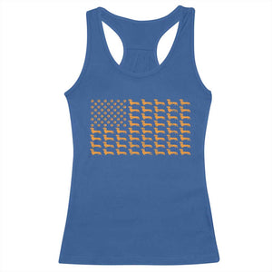 Vintage Dachshund Dad American Flag Racerback Tank Top Weiner Dog Fathers Day Gifts For Dog Lovers Dad TS10 Royal Blue Print Your Wear