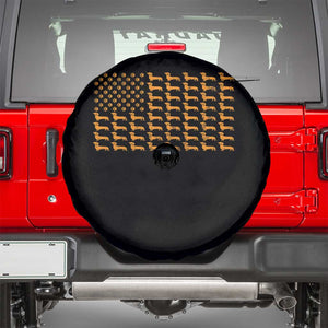 Vintage Dachshund Dad American Flag Spare Tire Cover Weiner Dog Fathers Day Gifts For Dog Lovers Dad TS10 Black Print Your Wear