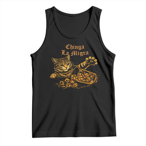 Chinga La Migra Tank Top Retro Protest Subtle FDT Cat Meme TS10 Black Print Your Wear