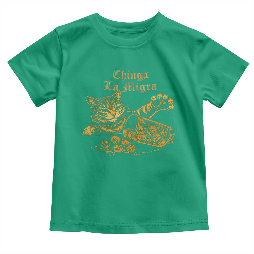 Chinga La Migra Toddler T Shirt Retro Protest Subtle FDT Cat Meme TS10 Irish Green Print Your Wear