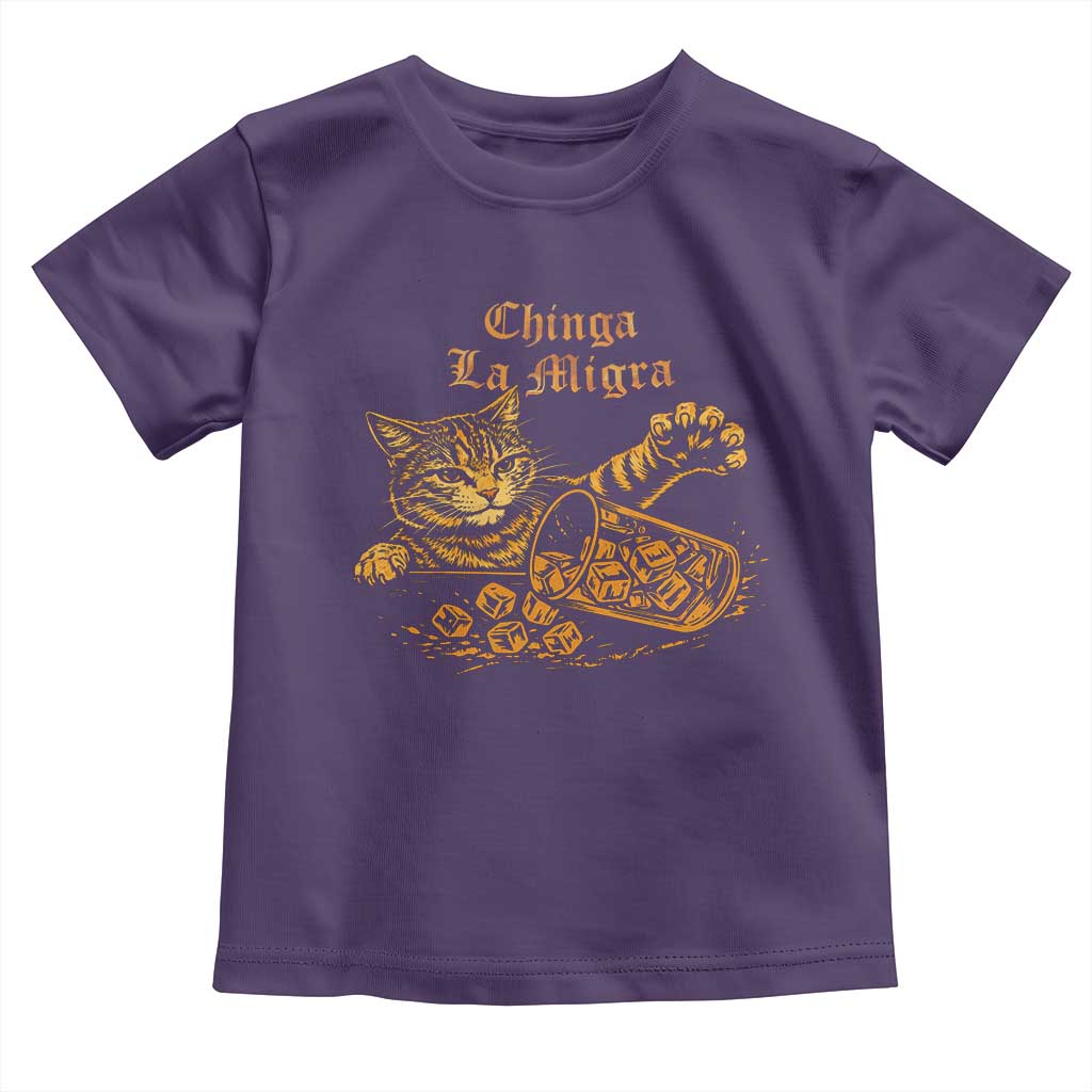 Chinga La Migra Toddler T Shirt Retro Protest Subtle FDT Cat Meme TS10 Purple Print Your Wear