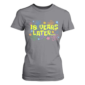 18 Years Later 18th Birthday T Shirt For Women Eighteen Party Funny Meme TS10 Charcoal Print Your Wear