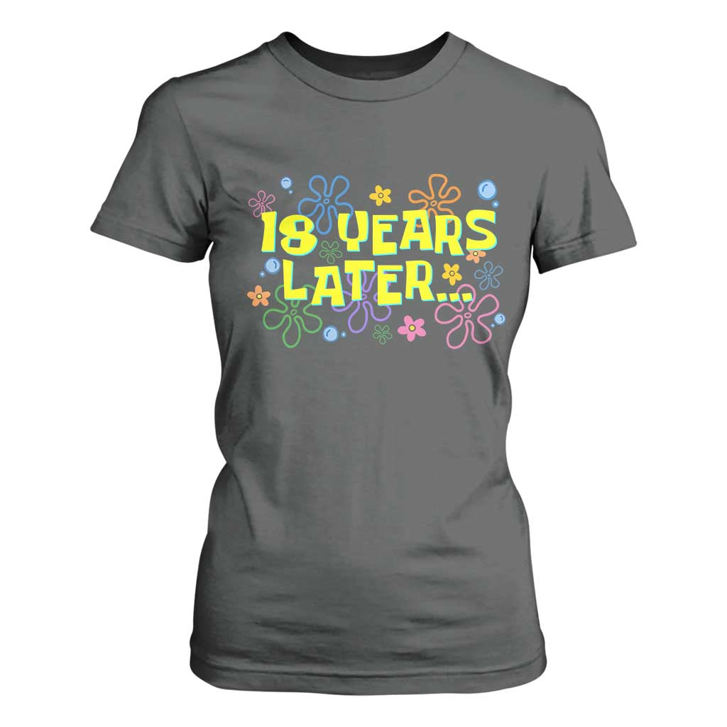 18 Years Later 18th Birthday T Shirt For Women Eighteen Party Funny Meme TS10 Dark Heather Print Your Wear