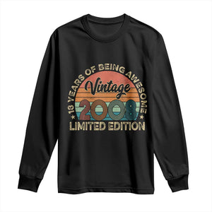 Vintage 2008 18th Birthday Gifts Long Sleeve Shirt Limited Edition 18 Year Old Bday TS10 Black Print Your Wear