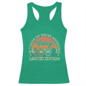 Vintage 2008 18th Birthday Gifts Racerback Tank Top Limited Edition 18 Year Old Bday TS10 Irish Green Print Your Wear