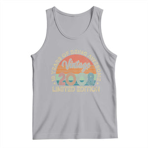 Vintage 2008 18th Birthday Gifts Tank Top Limited Edition 18 Year Old Bday TS10 Athletic Heather Print Your Wear
