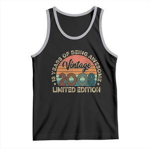 Vintage 2008 18th Birthday Gifts Tank Top Limited Edition 18 Year Old Bday TS10 Black Athletic Heather Print Your Wear