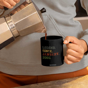 21st Birthday Gifts Coffee Mug Retro 21 Years Old Legend Since January 2005 TS10 Print Your Wear
