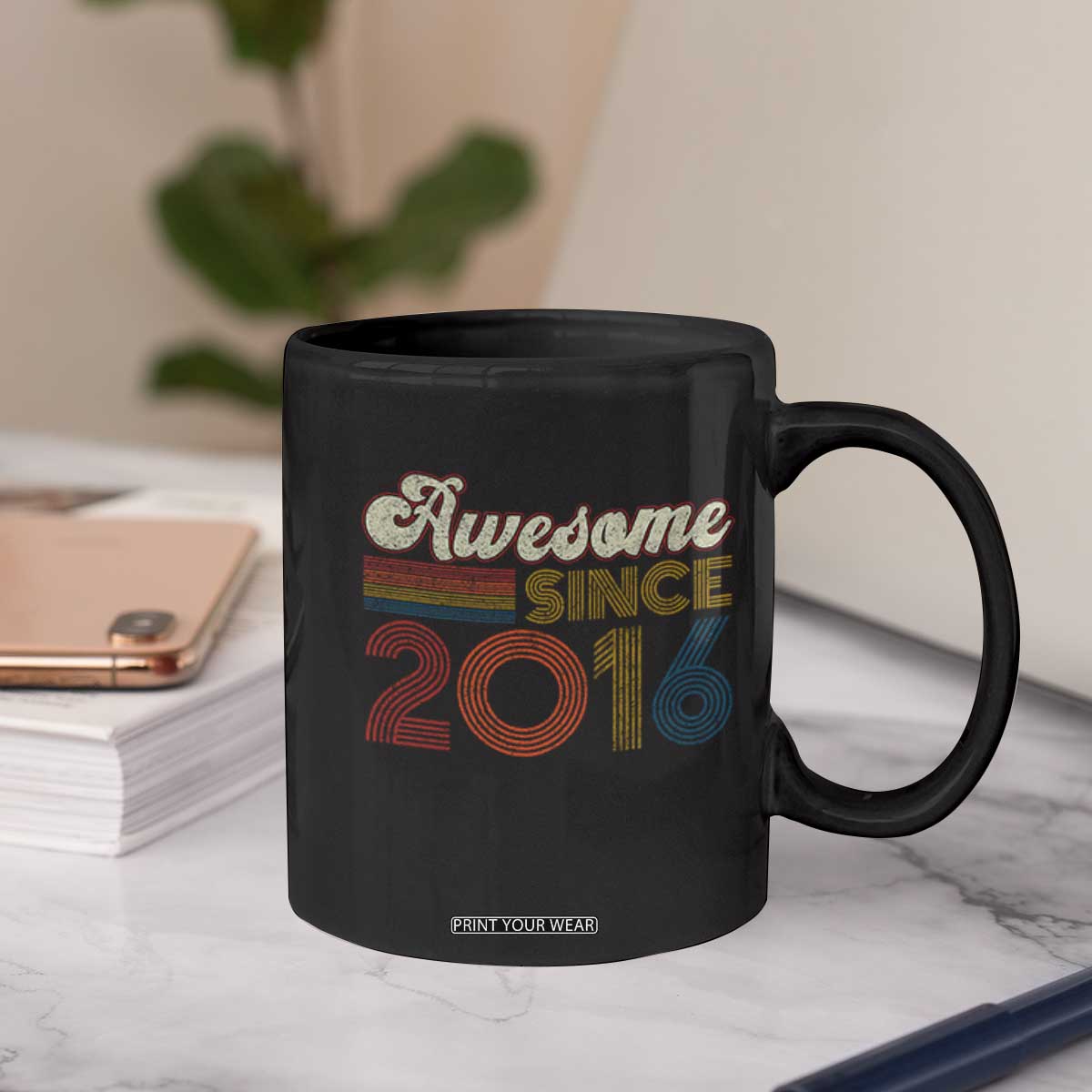 Awesome Since 2016 Coffee Mug 10yr Bday Son Boy Funny 10th 10 Year Old Birthday TS10 Print Your Wear
