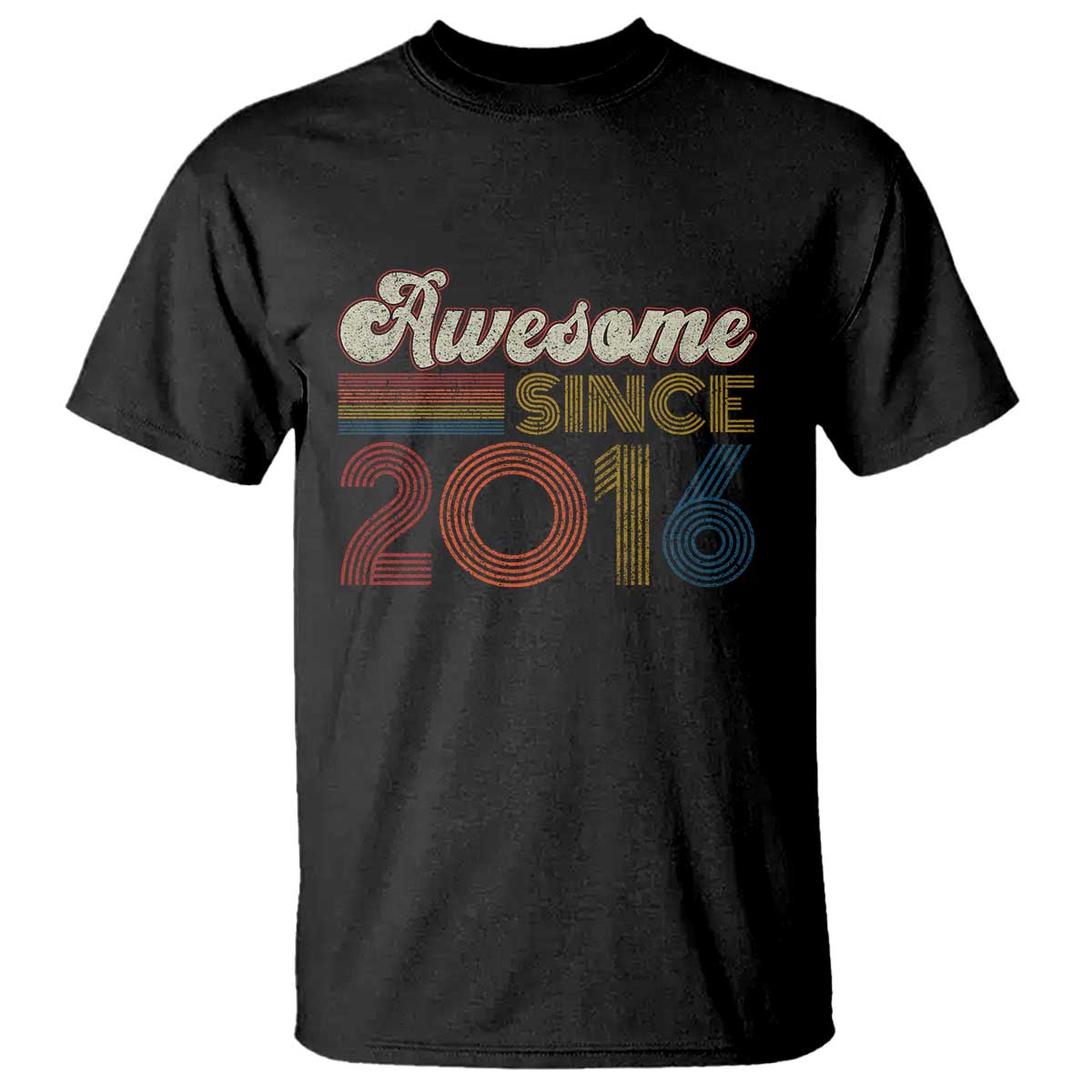 Awesome Since 2016 T Shirt 10yr Bday Son Boy Funny 10th 10 Year Old Birthday TS10 Black Print Your Wear