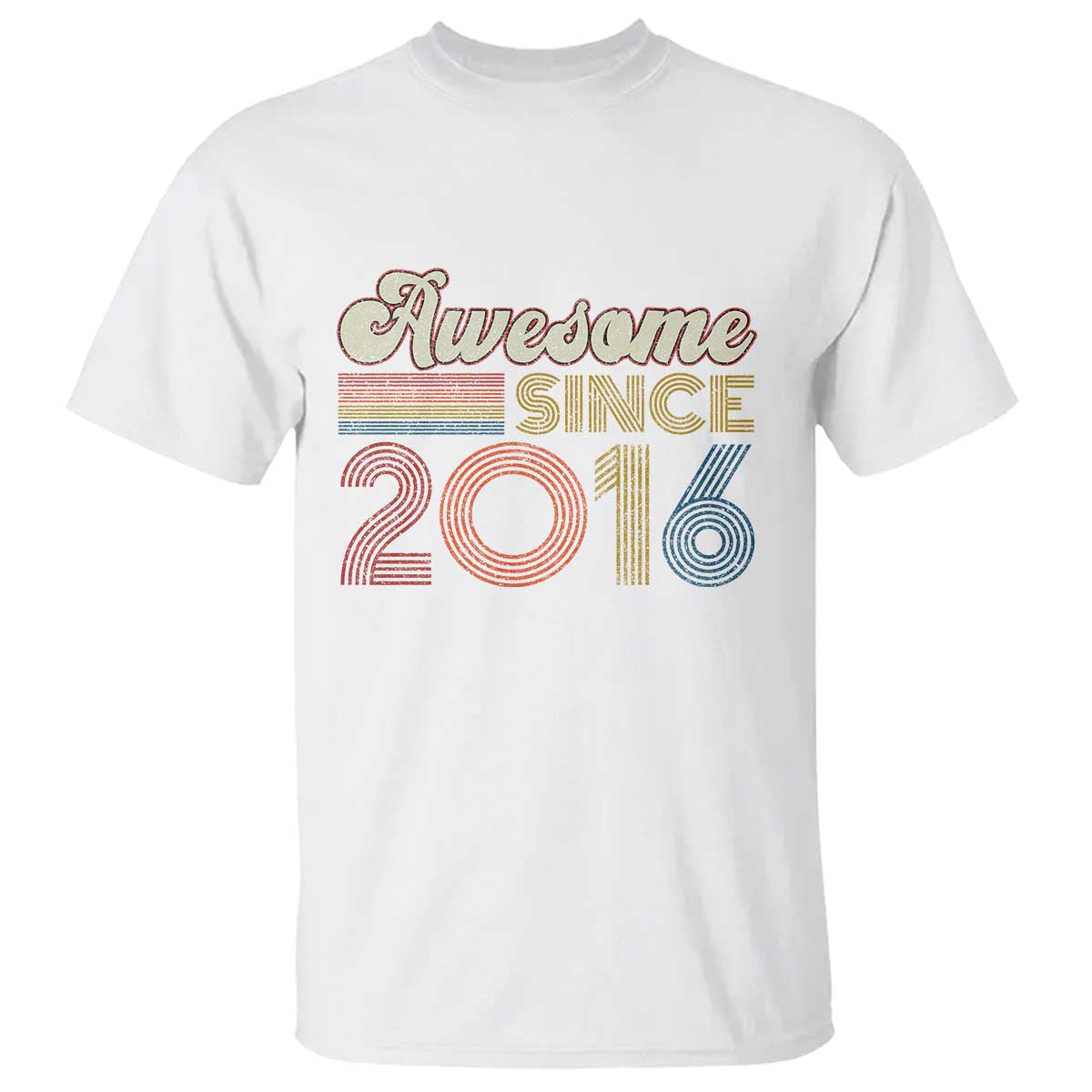 Awesome Since 2016 T Shirt 10yr Bday Son Boy Funny 10th 10 Year Old Birthday TS10 White Print Your Wear
