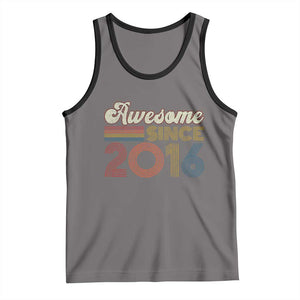 Awesome Since 2016 Tank Top 10yr Bday Son Boy Funny 10th 10 Year Old Birthday TS10 Deep Heather Black Print Your Wear