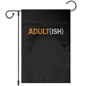 Happy 18th Birthday Garden Flag Funny Adultish 18 Year Old Bday Gifts TS10 Black Print Your Wear