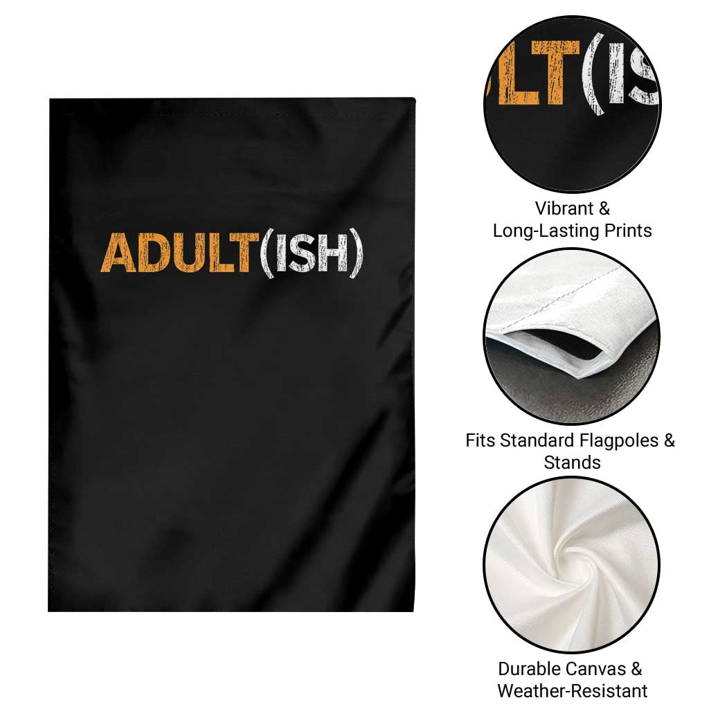 Happy 18th Birthday Garden Flag Funny Adultish 18 Year Old Bday Gifts TS10 Print Your Wear