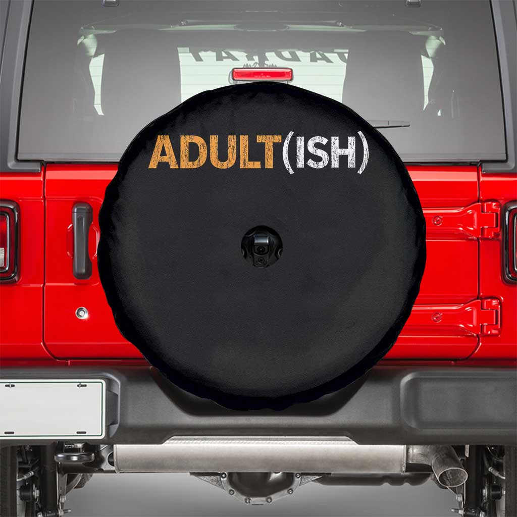 Happy 18th Birthday Spare Tire Cover Funny Adultish 18 Year Old Bday Gifts TS10 Black Print Your Wear