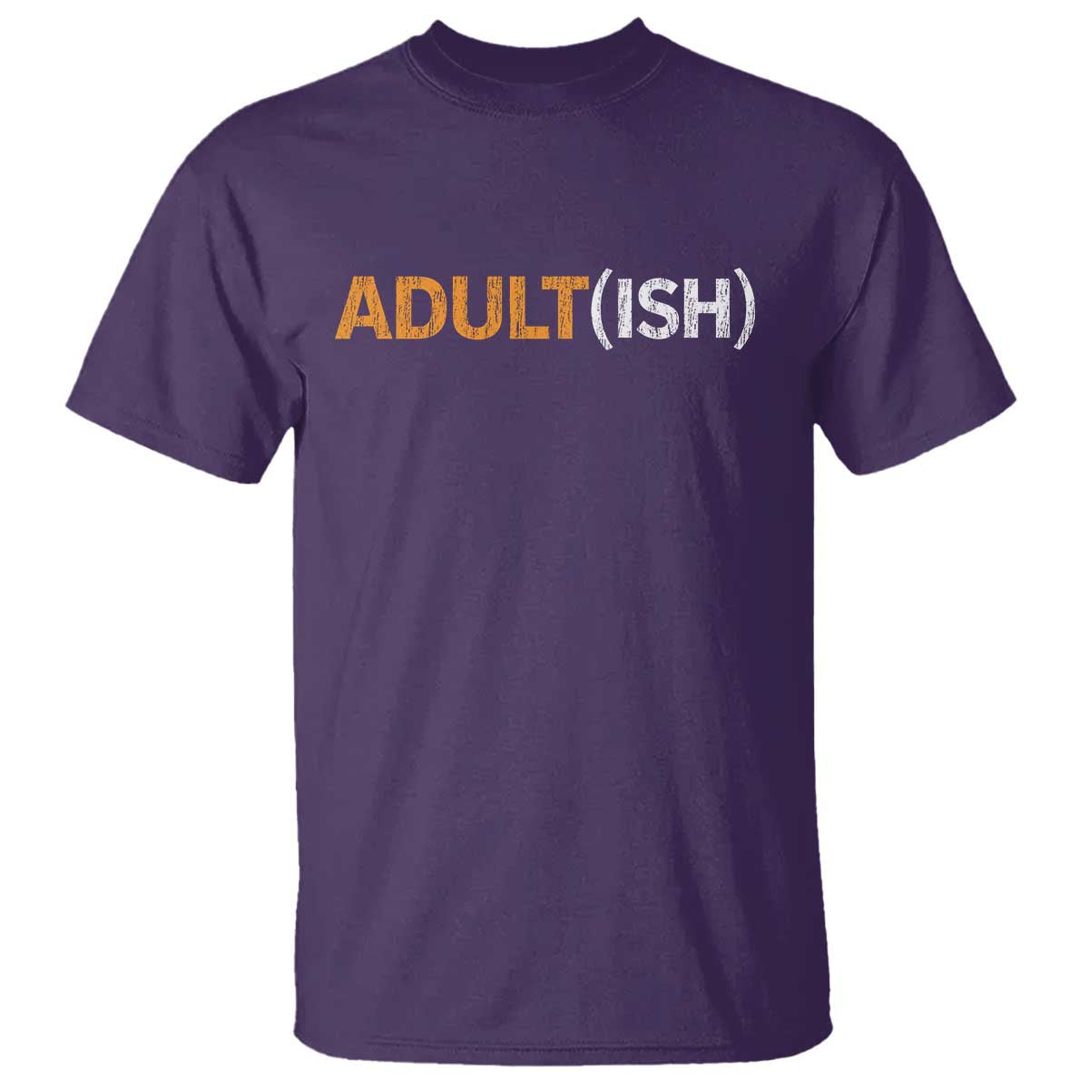 Happy 18th Birthday T Shirt Funny Adultish 18 Year Old Bday Gifts TS10 Purple Print Your Wear
