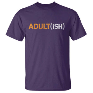 Happy 18th Birthday T Shirt Funny Adultish 18 Year Old Bday Gifts TS10 Purple Print Your Wear
