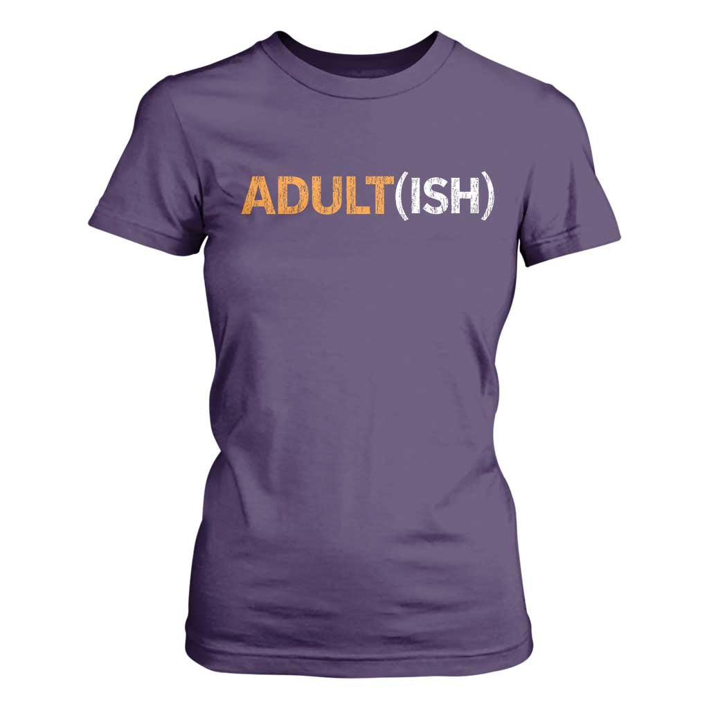 Happy 18th Birthday T Shirt For Women Funny Adultish 18 Year Old Bday Gifts TS10 Purple Print Your Wear