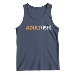 Happy 18th Birthday Tank Top Funny Adultish 18 Year Old Bday Gifts TS10 Navy Print Your Wear