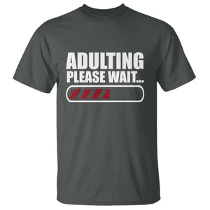 Happy 18th Birthday T Shirt Adulting Please Wait Loading 18 Year Old Bday Gifts TS10 Dark Heather Print Your Wear