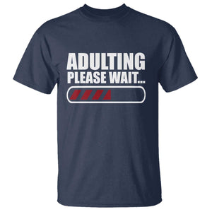Happy 18th Birthday T Shirt Adulting Please Wait Loading 18 Year Old Bday Gifts TS10 Navy Print Your Wear