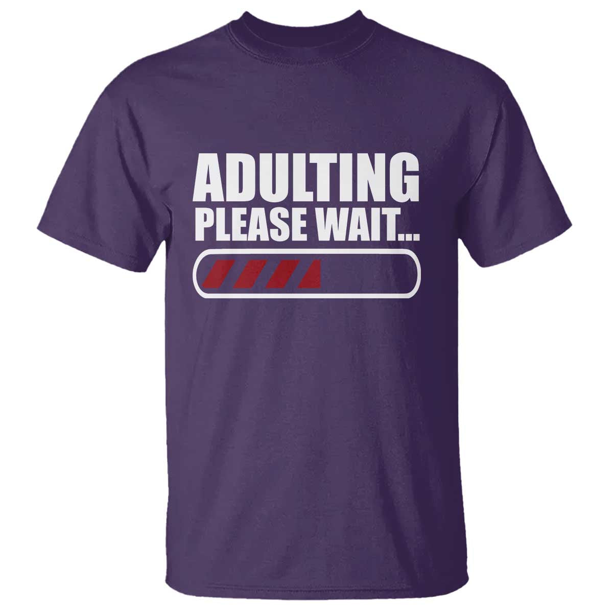 Happy 18th Birthday T Shirt Adulting Please Wait Loading 18 Year Old Bday Gifts TS10 Purple Print Your Wear
