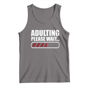 Happy 18th Birthday Tank Top Adulting Please Wait Loading 18 Year Old Bday Gifts TS10 Deep Heather Print Your Wear