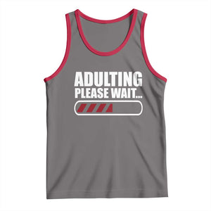 Happy 18th Birthday Tank Top Adulting Please Wait Loading 18 Year Old Bday Gifts TS10 Deep Heather Red Print Your Wear