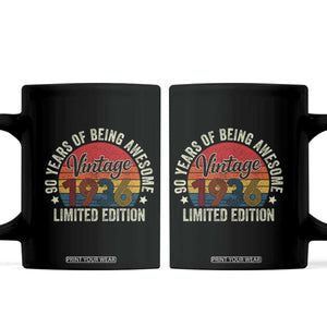Funny 90th Birthday Coffee Mug Vintage 1936 Limited Edition 90 Year Old Bday Gifts TS10 Black Print Your Wear