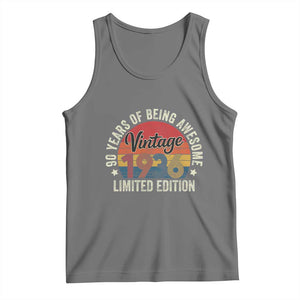 Funny 90th Birthday Tank Top Vintage 1936 Limited Edition 90 Year Old Bday Gifts TS10 Black Heather Print Your Wear