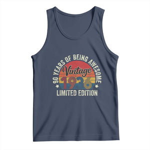 Funny 90th Birthday Tank Top Vintage 1936 Limited Edition 90 Year Old Bday Gifts TS10 Navy Print Your Wear