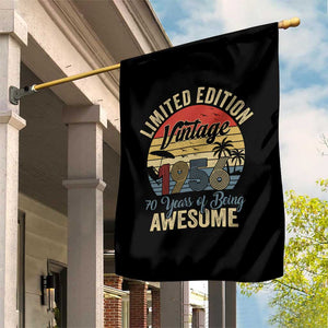 Funny 70th Birthday Garden Flag Vintage 1956 Limited Edition 50 Year Old Bday Gifts TS10 Print Your Wear