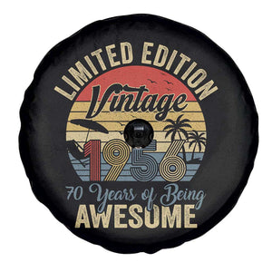 Funny 70th Birthday Spare Tire Cover Vintage 1956 Limited Edition 50 Year Old Bday Gifts TS10 Print Your Wear