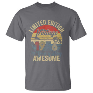 Funny 70th Birthday T Shirt Vintage 1956 Limited Edition 50 Year Old Bday Gifts TS10 Charcoal Print Your Wear