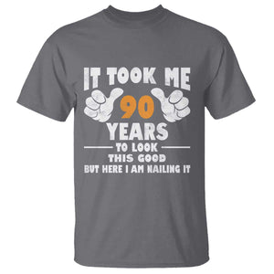 Funny 90th Birthday T Shirt It Took Me 90 Years To Look This Good TS10 Charcoal Print Your Wear
