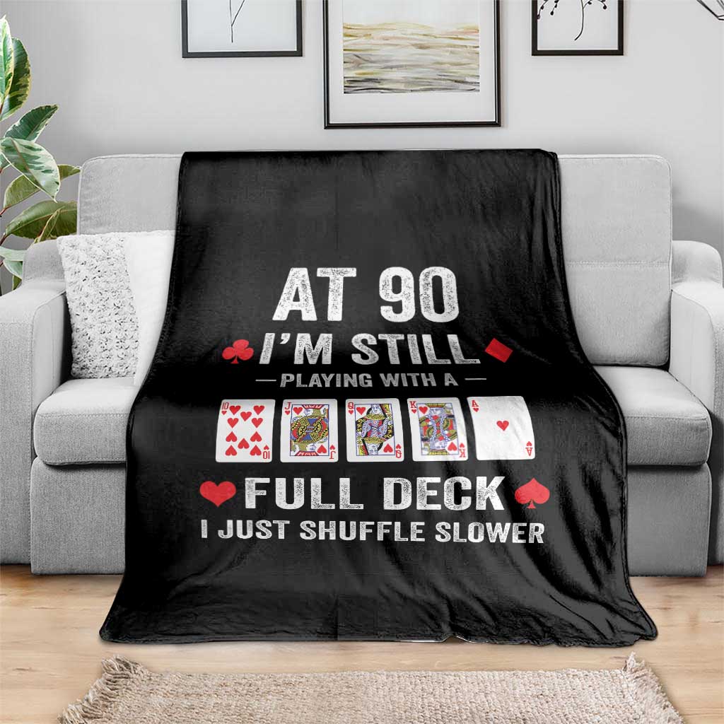Funny 90th Birthday Throw Blanket Funny 90 Year Old Cards TS10 Print Your Wear